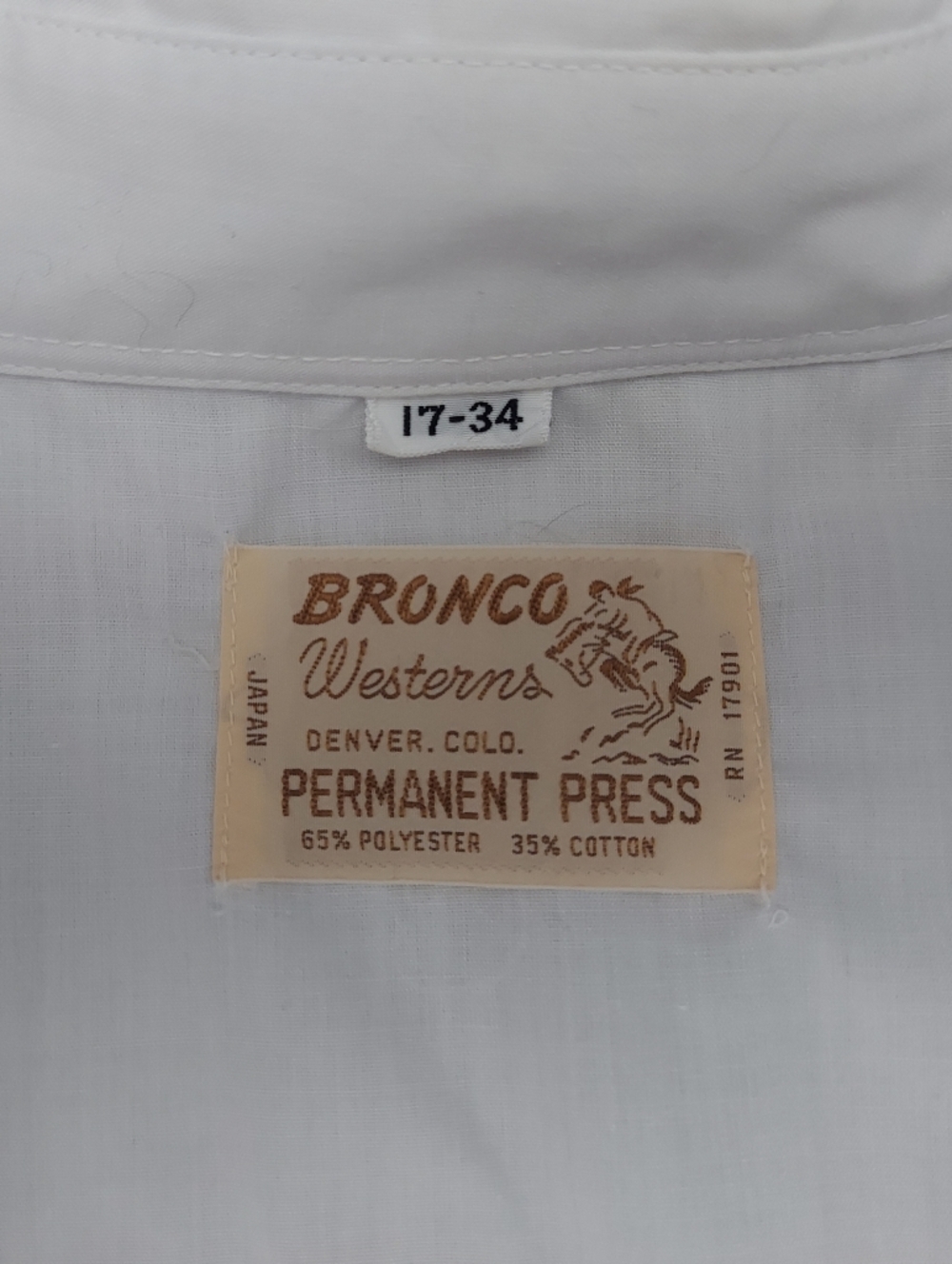 Vintage Bronco Westerns Men's Size XL White Peal Snap Shirt With Purple Grapes - Picture 3 of 13